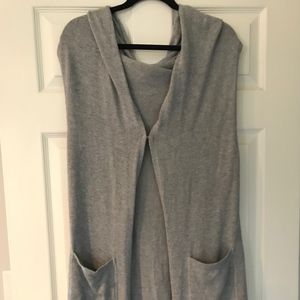 CABI Hooded Long Sweater Vest WORN TWICE